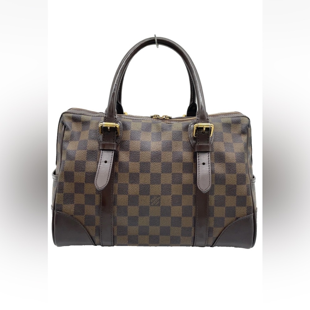 Louis Vuitton Damier Ebene Berkeley N52000 Handbag,LRG,Brn-Beige, Leather/Canvas - Picture 3 of 17